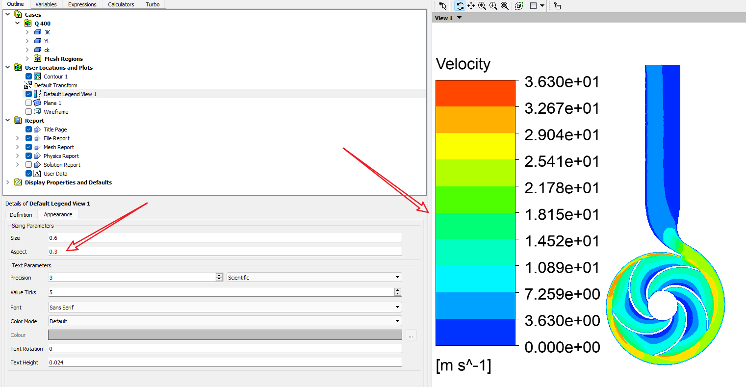 CFD-POST后处理中标尺Legend自定义方法